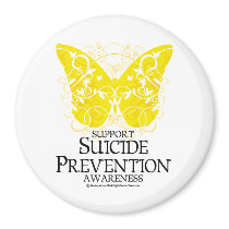Suicide Prevention Butterfly Refrigerator Magnet