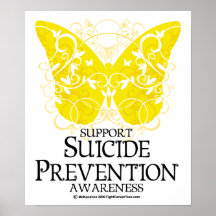 Suicide Prevention Butterfly Poster
