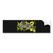 Suicide Prevention Hope Garden Ribbon Bumper Stickers