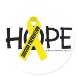 Suicide Prevention Hope Round Stickers