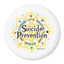 Suicide Prevention Lotus Fridge Magnets