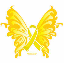 Suicide Prevention Ribbon Butterfly photo sculptures