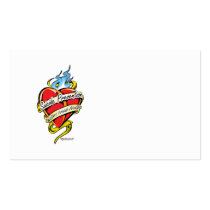 Suicide Prevention Tattoo Heart business cards