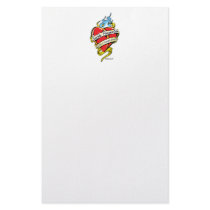 Suicide Prevention Tattoo Heart stationery