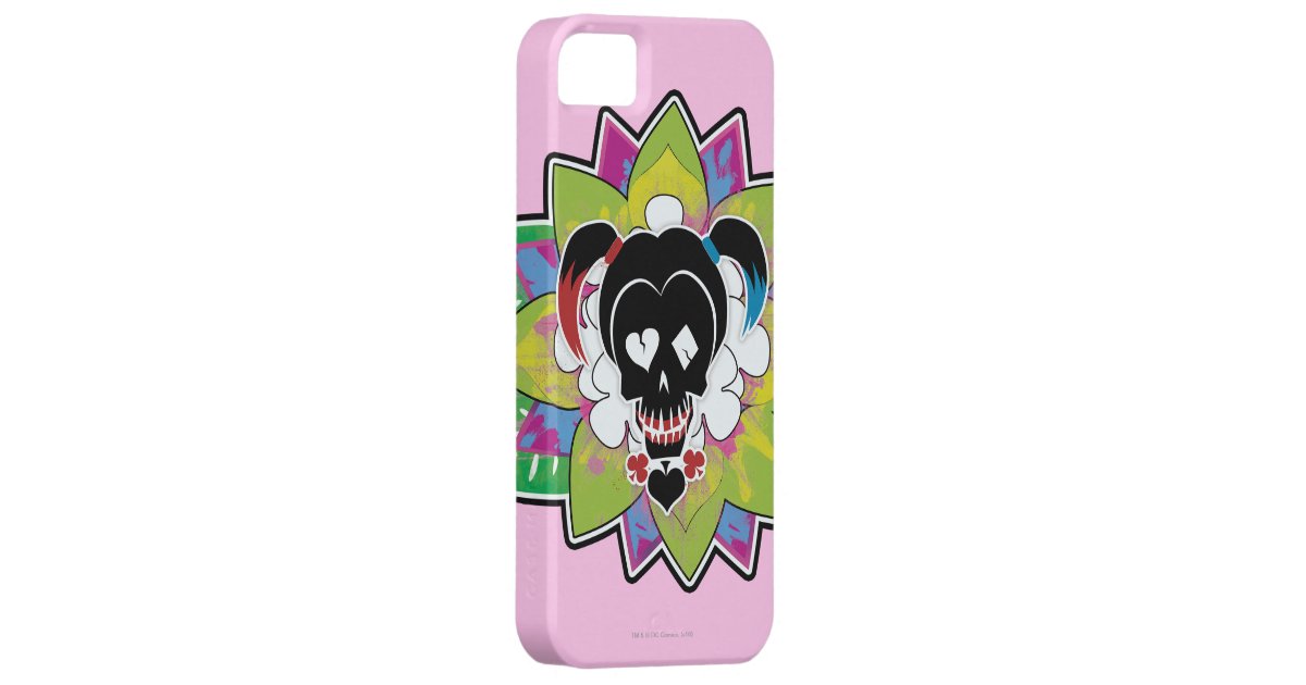 Suicide Squad Harley Quinn Skull Tattoo Art Iphone Se 5