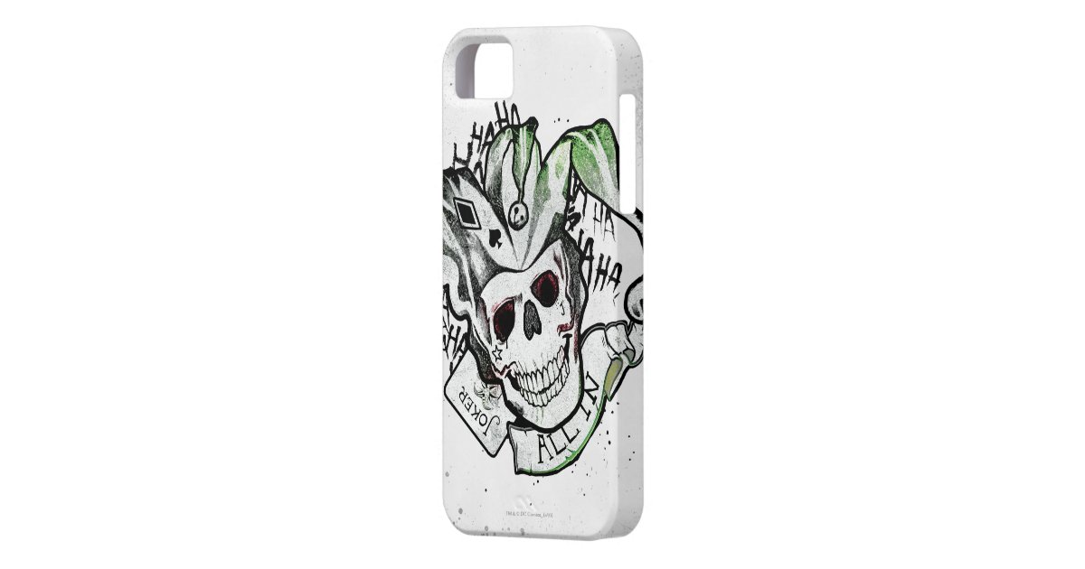 squad joker skull quot all in quot tattoo art iphone se squad joker skull quot all in quot tattoo art iphone se