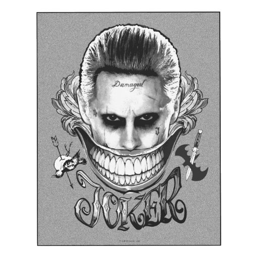 Suicide Squad | Joker Smile Wood Print | Zazzle