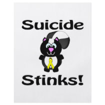 Suicide Stinks Skunk Awareness Design Flyers