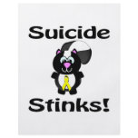 Suicide Stinks Skunk Awareness Design flyers