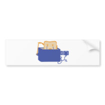 suicide toast icon bumper stickers