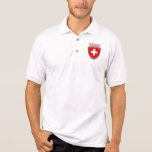 Suisse logo shield emblem flag of Switzerland Polo T-shirts