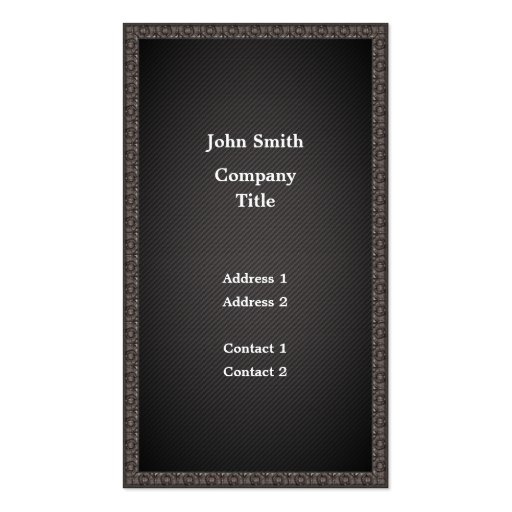 Suit and Tie - Business Card (back side)