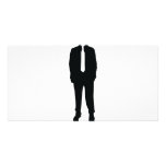 suit headless no head photo card