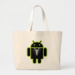 Suit up Android green Canvas Bag