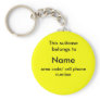 Suitcase ID tag Keychain