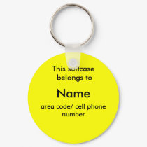 Suitcase ID tag keychains