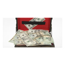 SuitcaseMoney080409 Personalized Photo Card