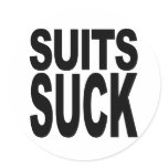 Suits Suck Sticker