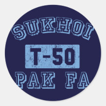 Sukhoi PAK FA - BLUE Stickers