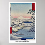 Sukiya Bridge by And,Hiroshige Print