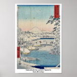 Sukiyabashi the eastern Capital by Ando,Hiroshige Poster