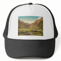 Sulden and glaciers, Tyrol, Austro-Hungary rare Ph Trucker Hat