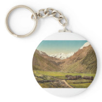 Sulden and glaciers, Tyrol, Austro-Hungary rare Ph Keychain