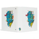 sulking monster with pals vector art 2 vinyl binder