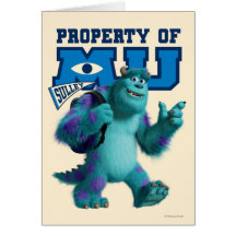 Sulley Property of MU Greeting Cards