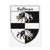 Sullivan Coat of Arms/Family Crest postcards