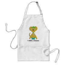Sully the Diabetes Dog Apron-Grey