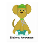 Sully the Diabetes Dog Post Cards - Grey