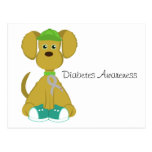 Sully the Diabetes Dog Postcard - Grey