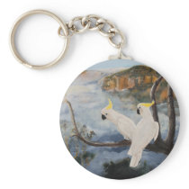 Sulphur-Crested Cockatoos in The Blue Mountains' Key Chains