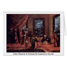 Sultan Receives An Embassy By Gianantonio Guardi Card