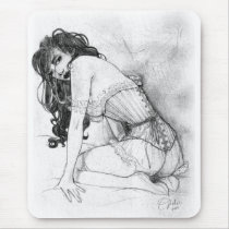 Sultry Corset mousepads by opheliasart Sultry Corset mousepads