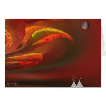 Sumac Moon Greeting Card
