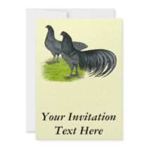 Sumatra:  Blue Pair Personalized Invitation