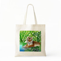 Sumatran Jungle Tiger Tote Bag