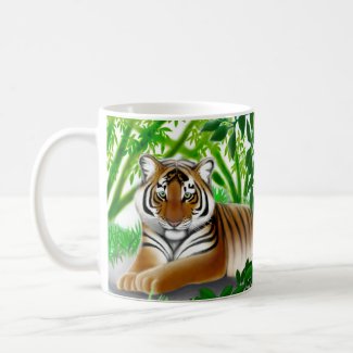 Sumatran Tiger in Bamboo Jungle Mug