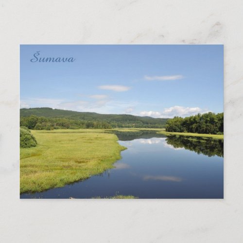 Sumava national park postcard postcard