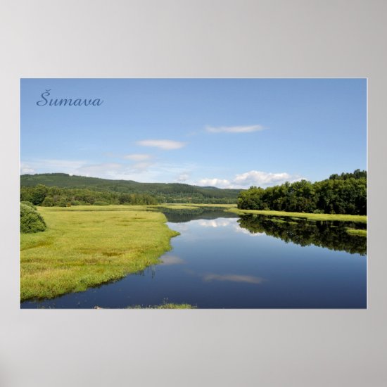 Sumava national park poster print