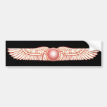 Sumerian Anunnaki Winged Sun Disk Bumper Sticker