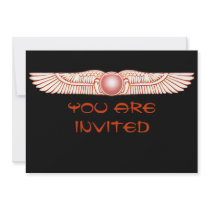 Sumerian Anunnaki Winged Sun Disk  Invitations