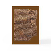 "Sumerian Cuneiform Writing" Greeting Card