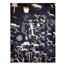 Summary Description American Indian petroglyphs at Post Cards