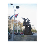 Summary Description: Public Art in Barcelona. Los  postcards