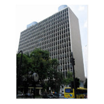 Summary Description Vista norte do Edif?cio Gustav Postcard