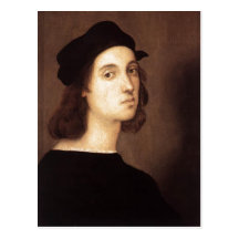 Summary Raffael Sanzio - self portait Source: Art  Postcard