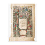Summary Title page from Theatrum Orbis Terrarum, s Post Card